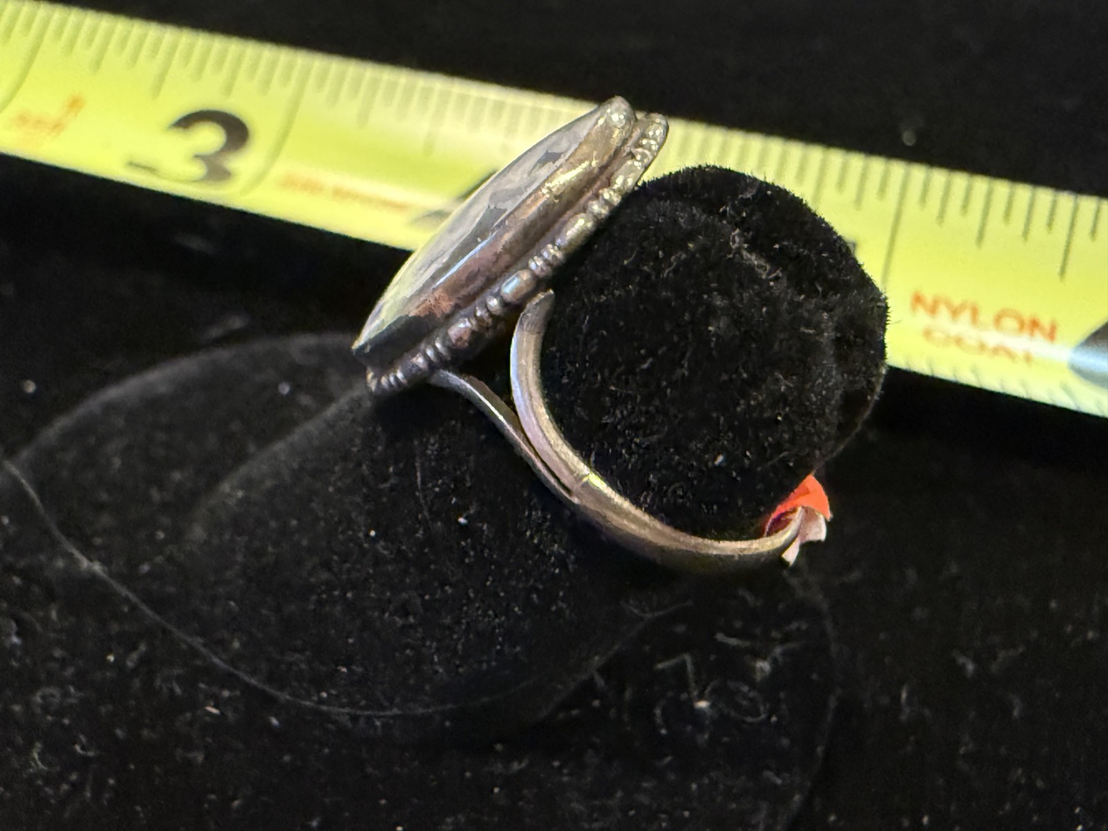 OLD BUTTERFLY WING RING 1839 – 1841 Neustadt & Barnett BIRMINGHAM SILVERSMITH