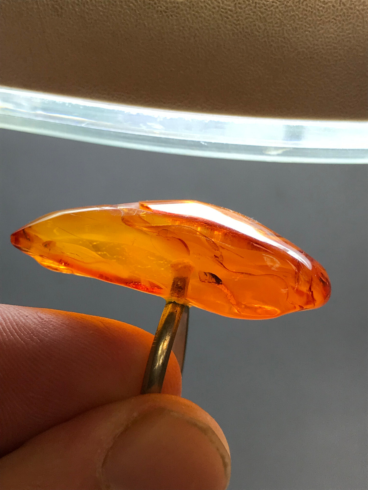 Natural OLD Antique BUTTERSCOTCH Baltic Amber Stone Ring 5,7 gr
