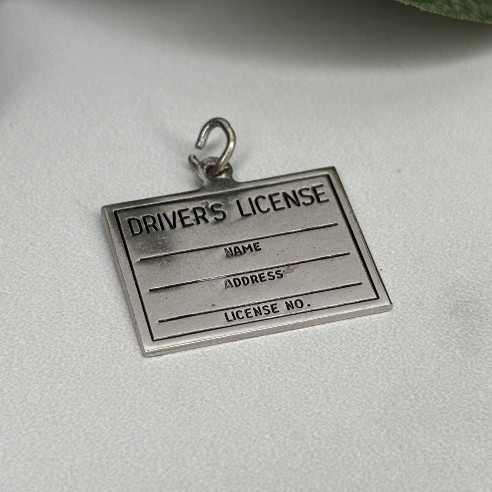 Vintage Griffith Sterling Silver Driver’s License Charm Blank