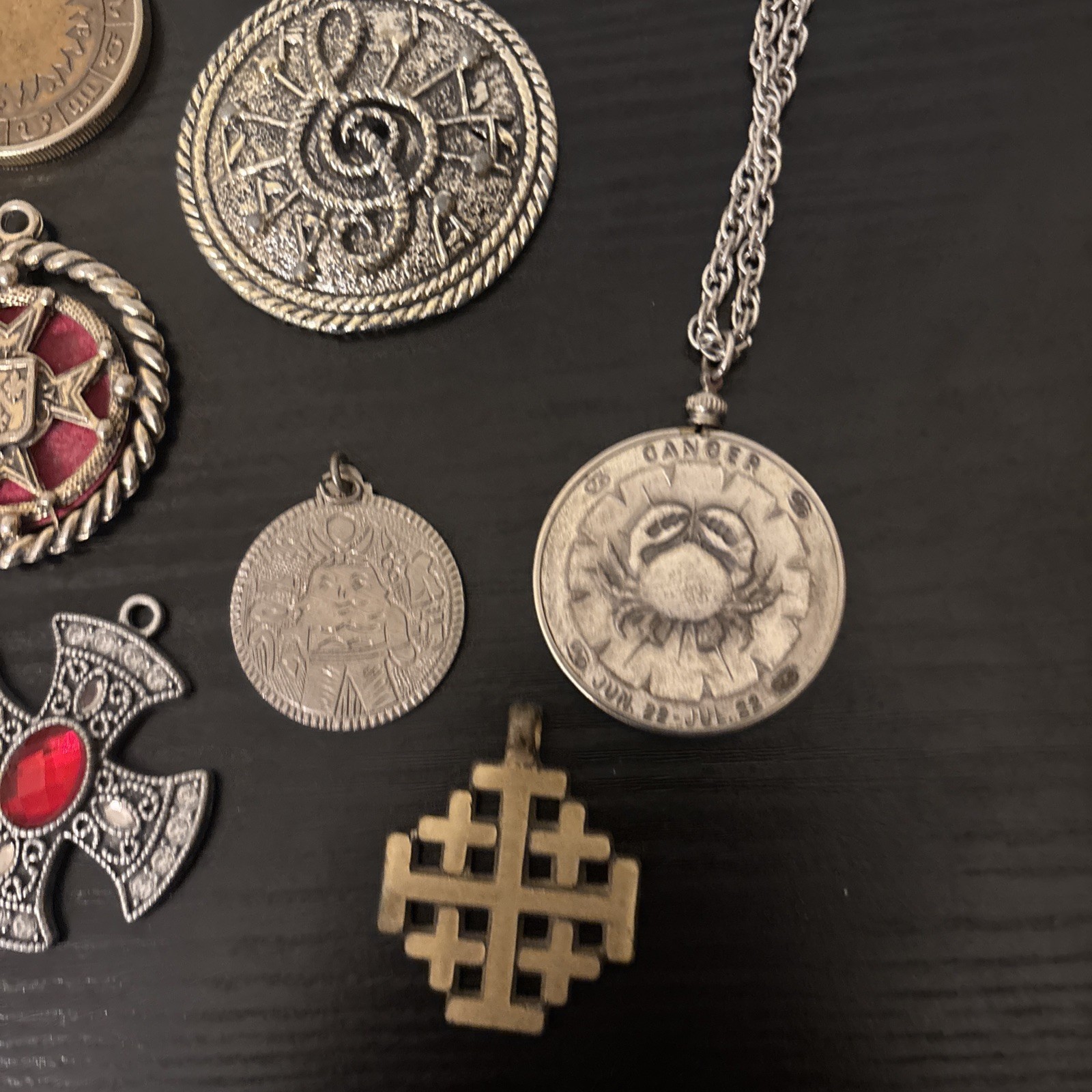Lot Of Pendants – Metal Collection – Various Kinds – Cool Collection
