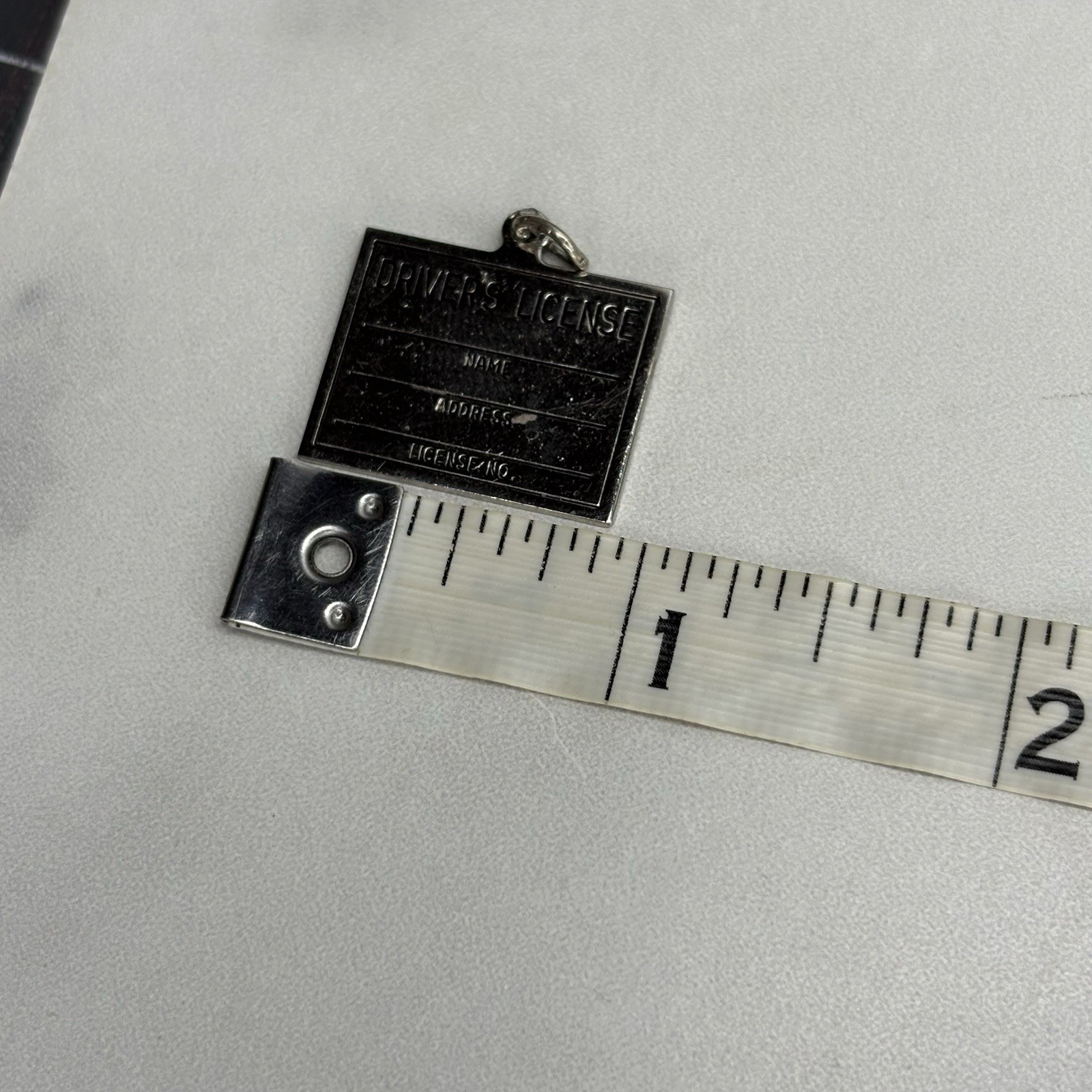 Vintage Griffith Sterling Silver Driver’s License Charm Blank