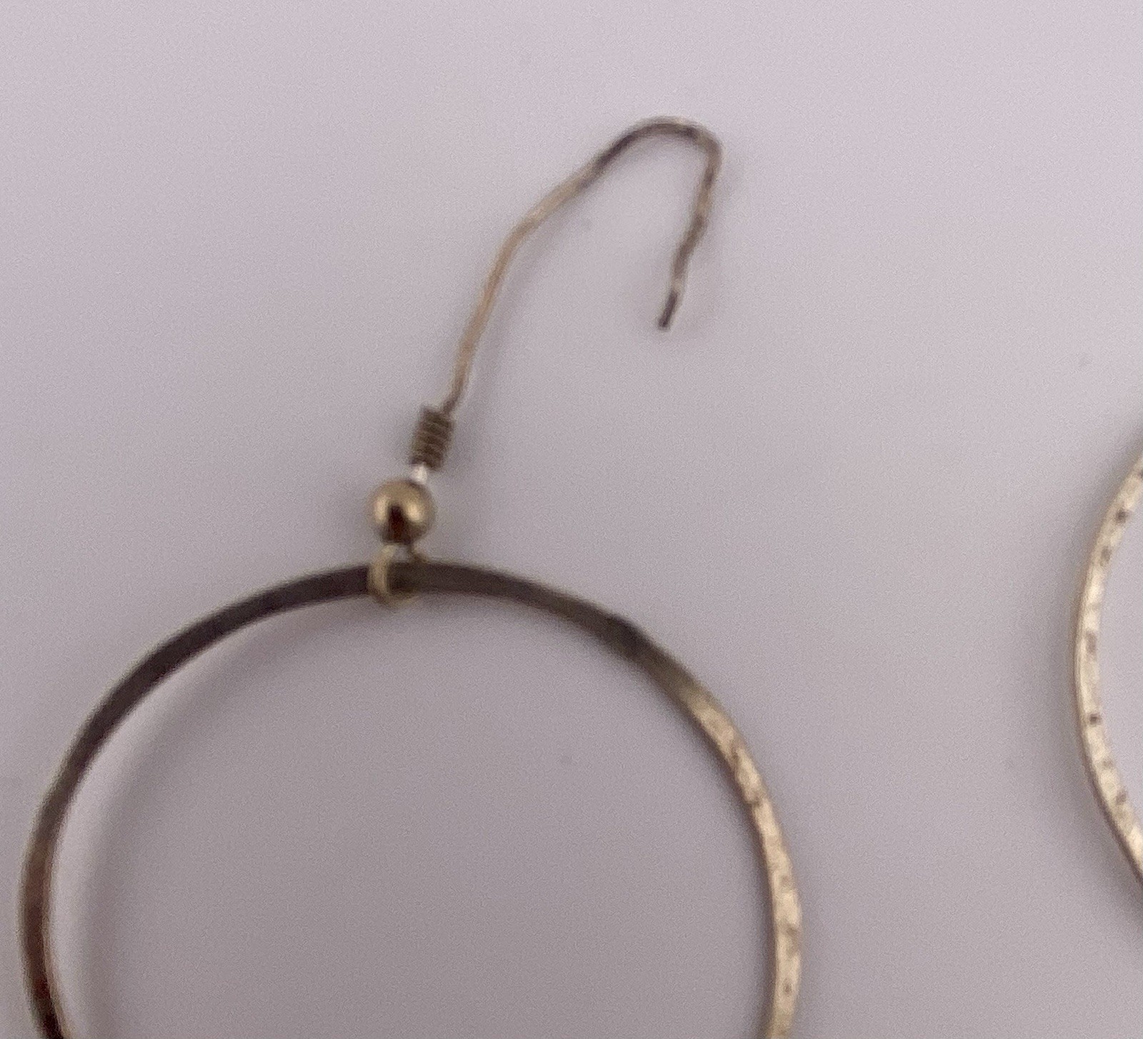 VTG Sterling Triple Ring Drop / Dangle Earrings
