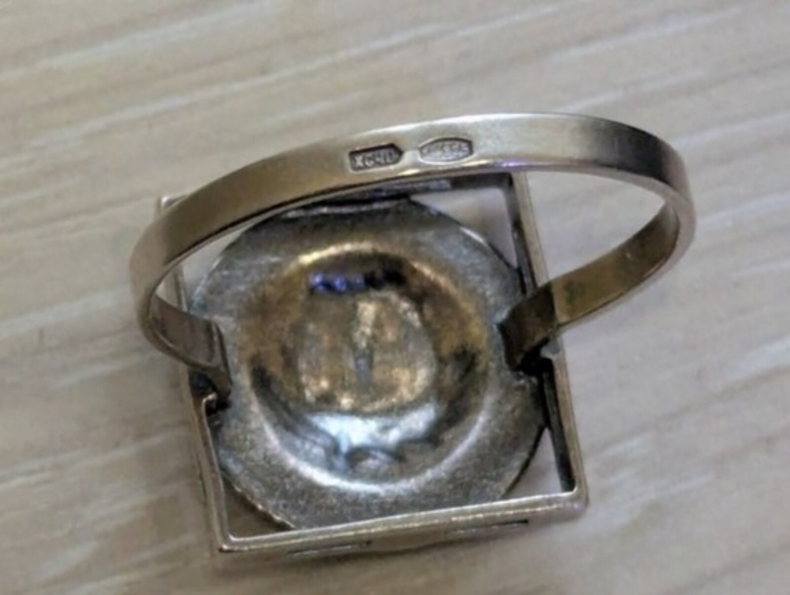 Vintage men’s ring sterling silver 925 Size 11 Weight 3.38 g. Medusa Gorgon.