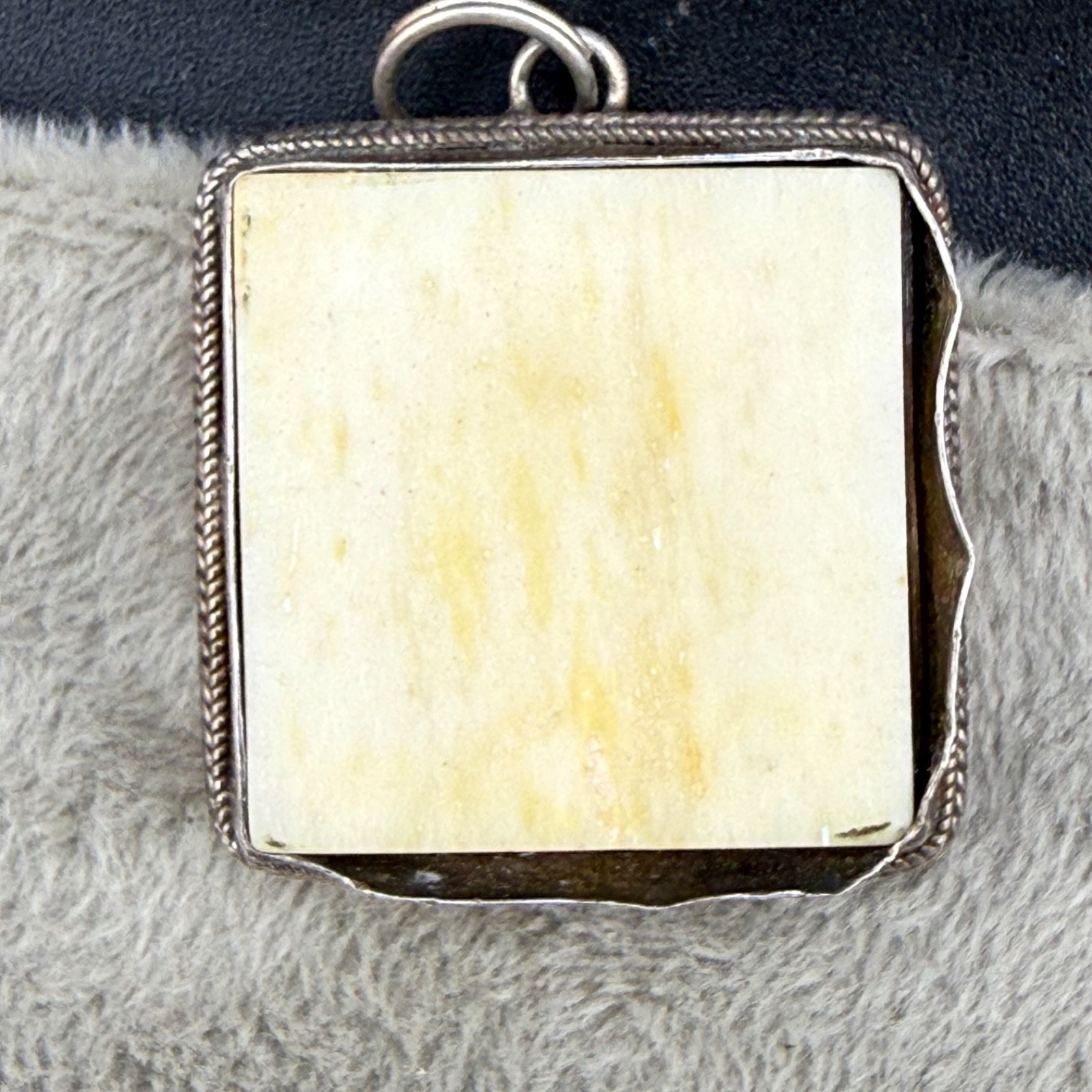 Vintage Sterling Silver Pendant Moon READ