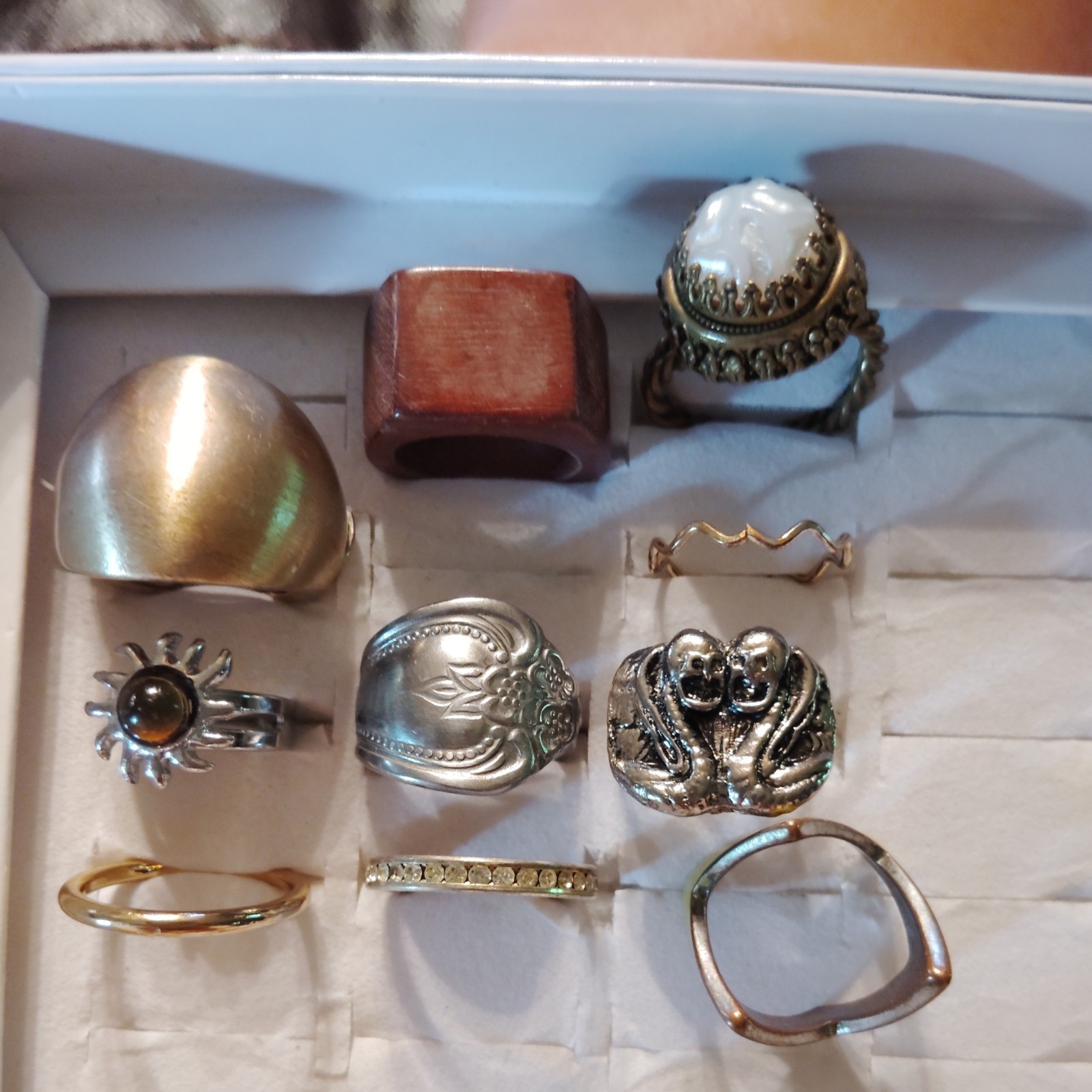 10 Rings All Untested Various Sizes And Styles Vintage To Now #27
