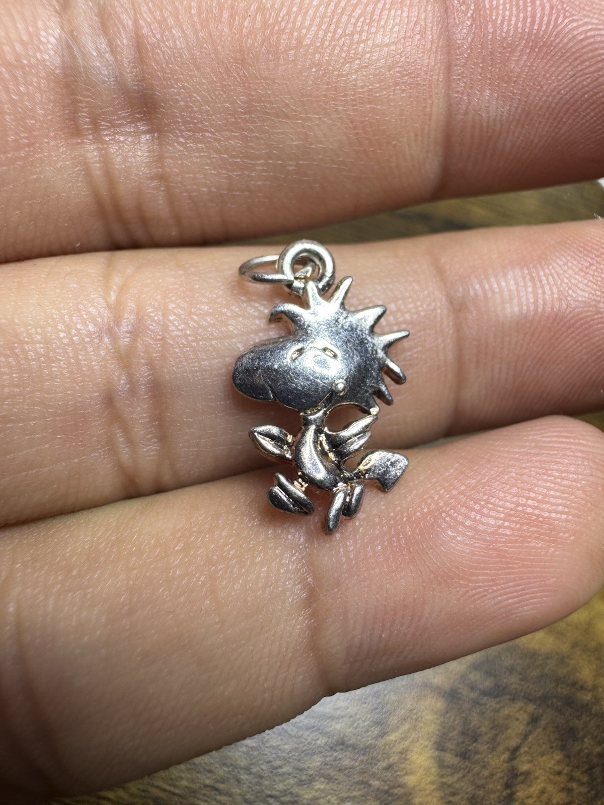 Vintage 1970s UFS 925 Silver Woodstock Peanuts Pendant Charm