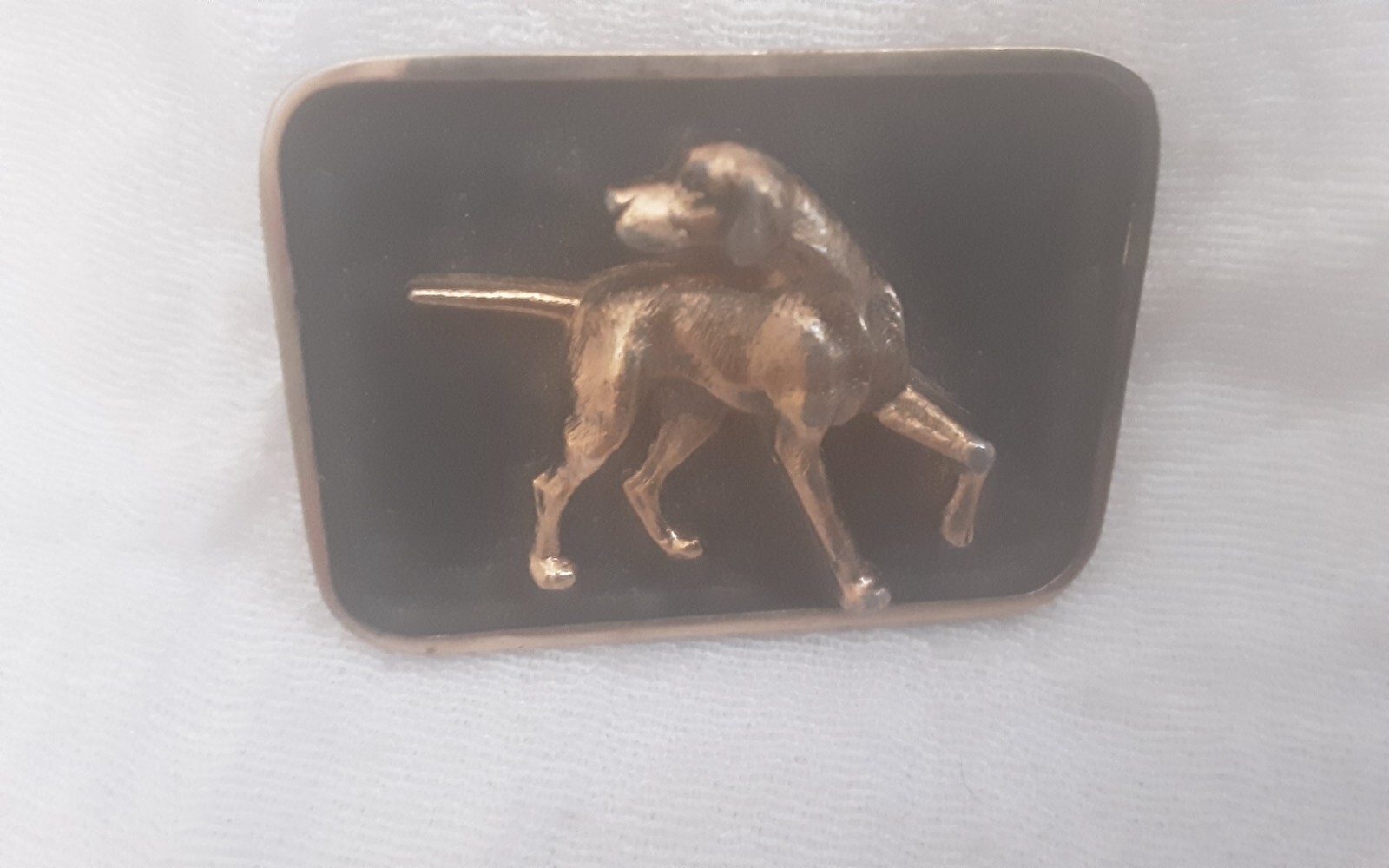 HICKOK TIE CLIP VINTAGE ESTATE HUNTER POINTER DOG PUPPY ANIMAL MENS ACCESSORY