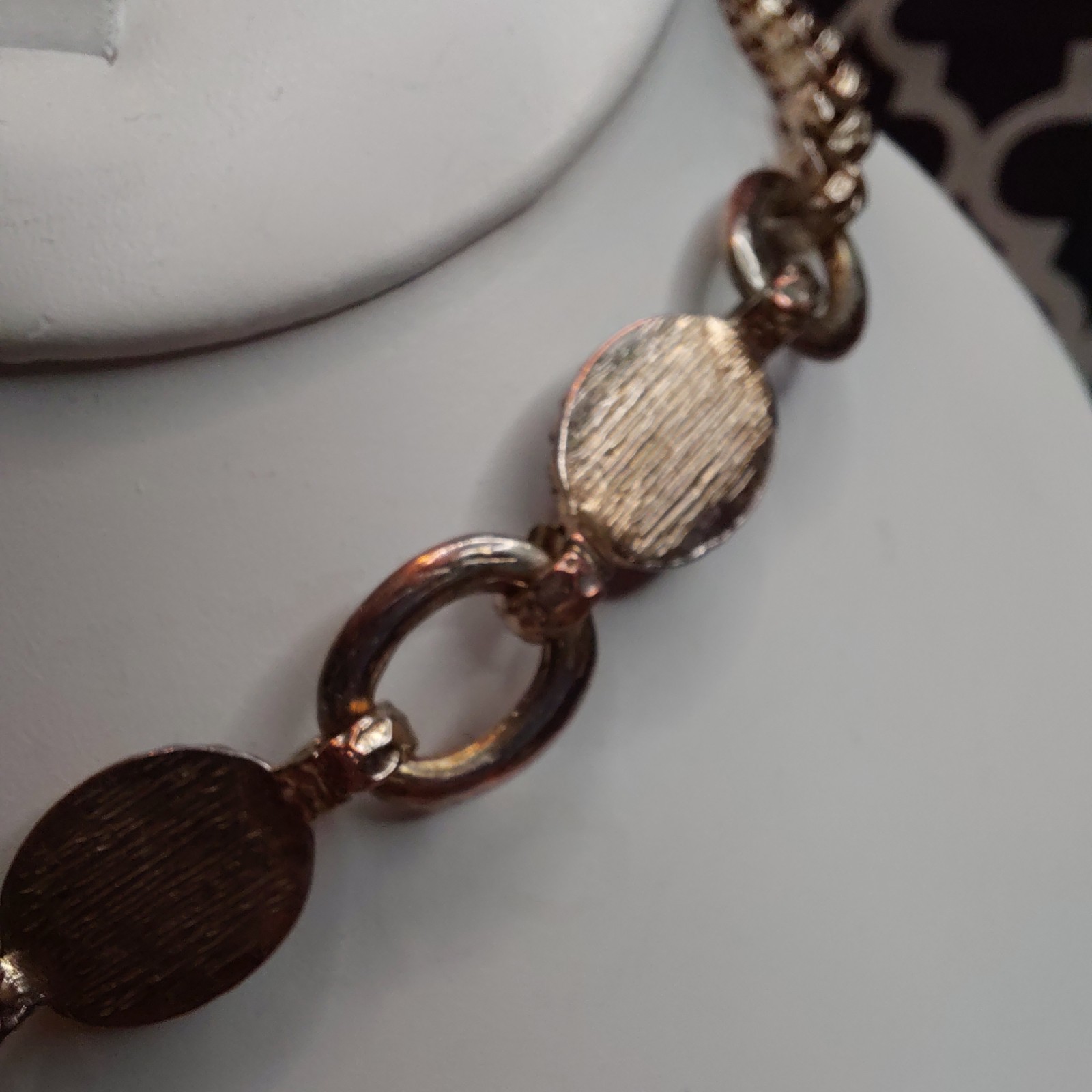Vtg R.J. Graziano Necklace Estate Statement Colorful Eclectic Rhinestones Chunky
