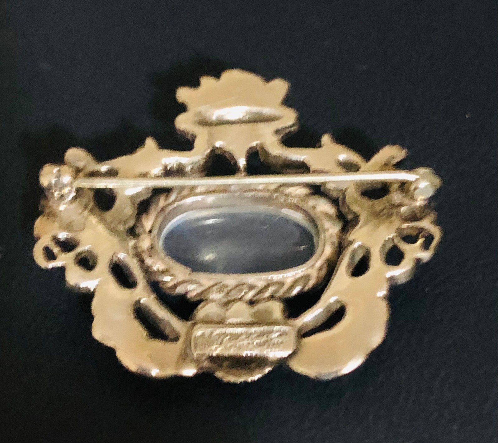 Guglielmo Cini Mhttps://oonstone Phoenix Sun Moon Brooch Sterling Silver Antique