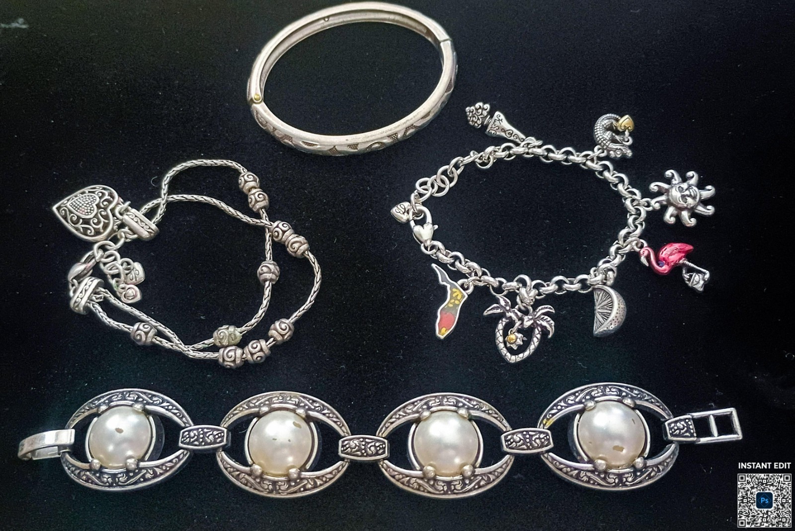 Vintage Brighton Whole Lot Of excellent Condition 5 Necklaces And 4 Bracelets