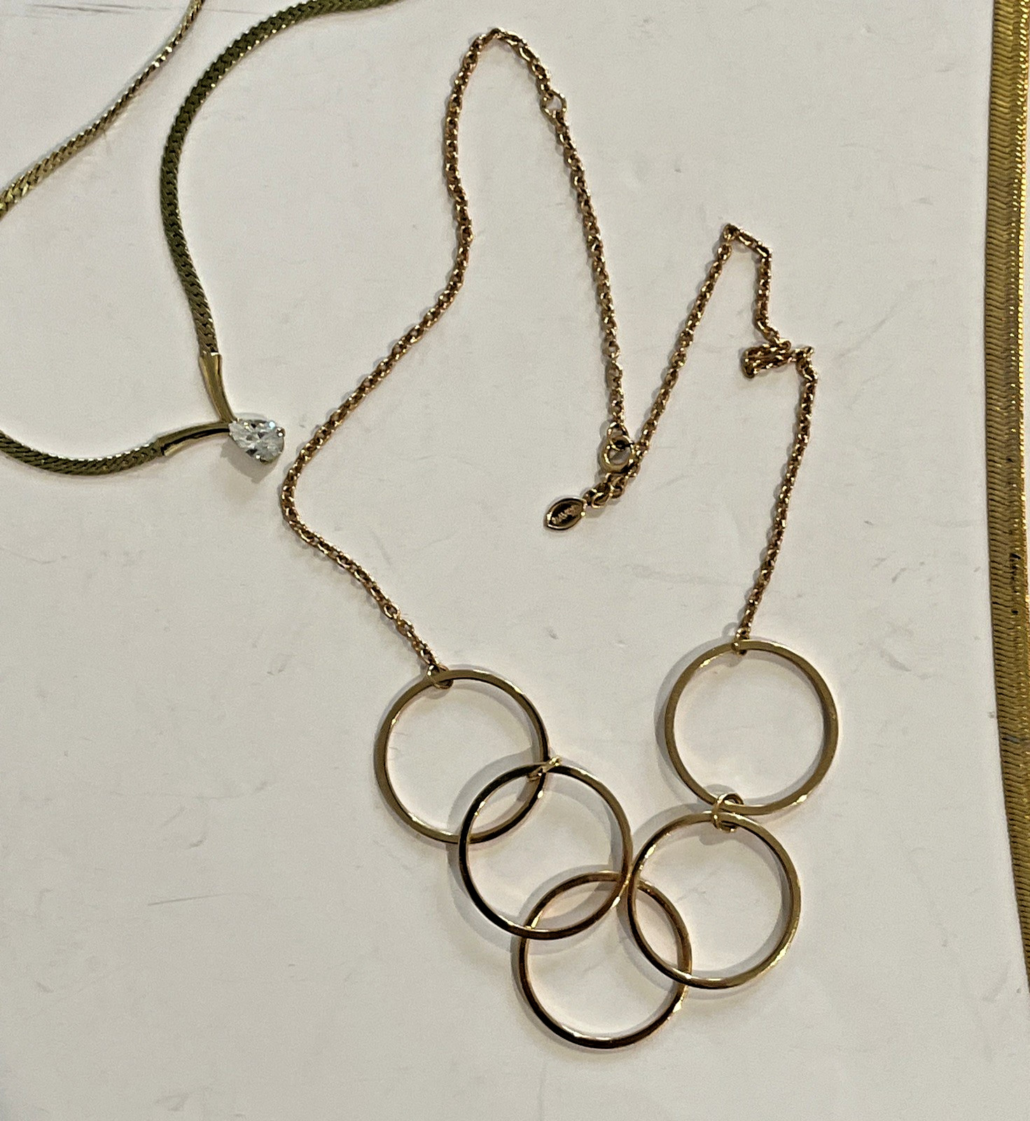 Vintage Lot of 6 Necklaces AVON , Premier Designs , EL, Signed Read