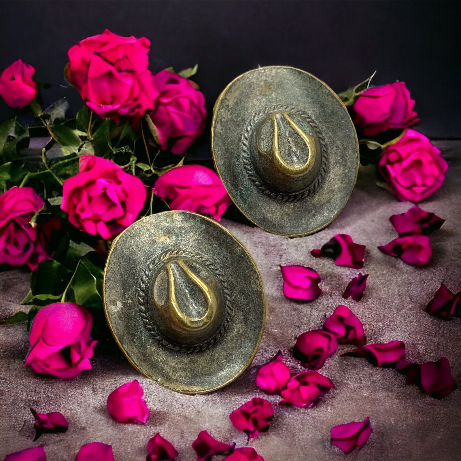 Vintage Cowboy Hat Earrings