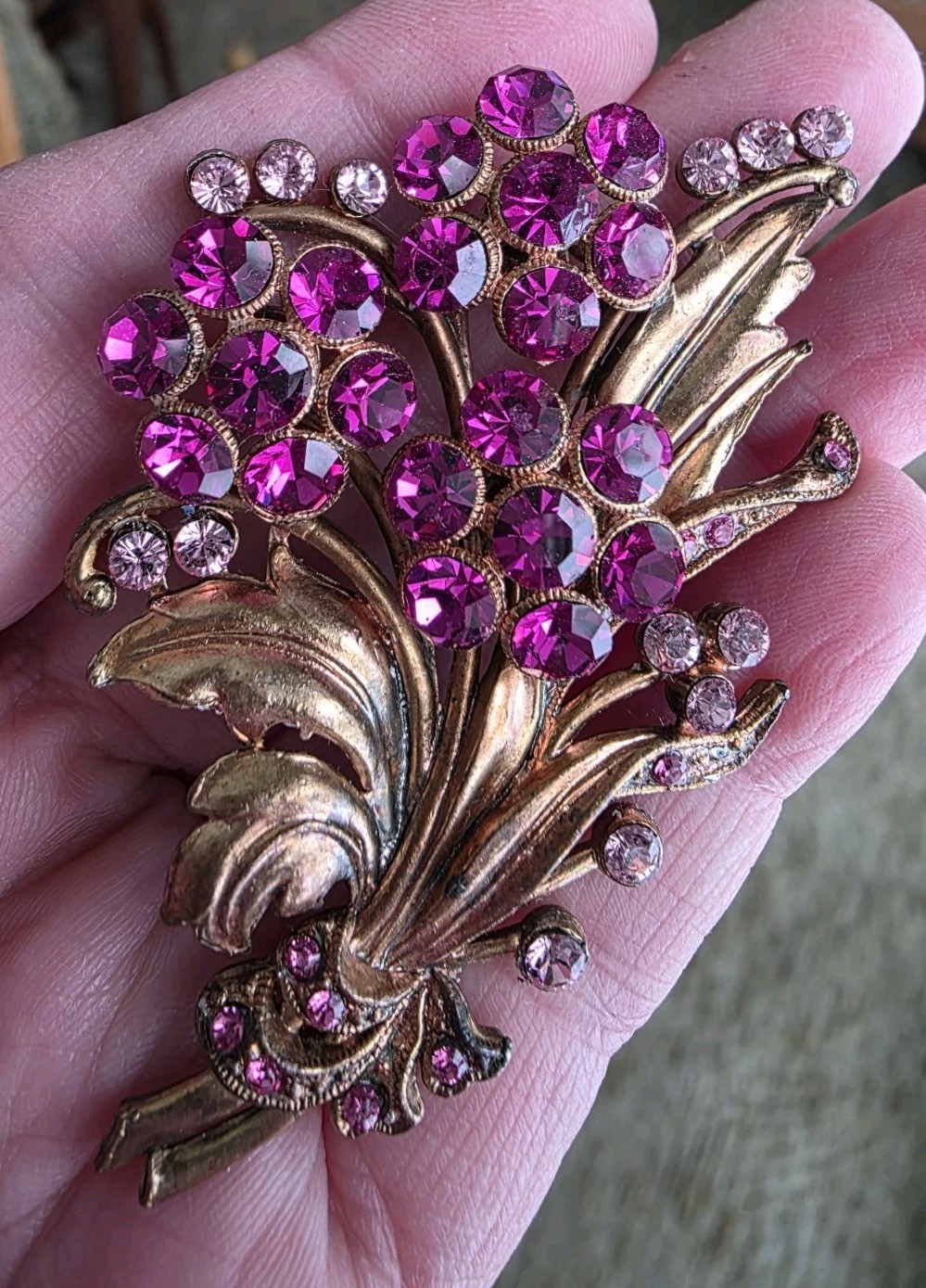 1930’s Pot Metal & Enamel Colorful Brooch