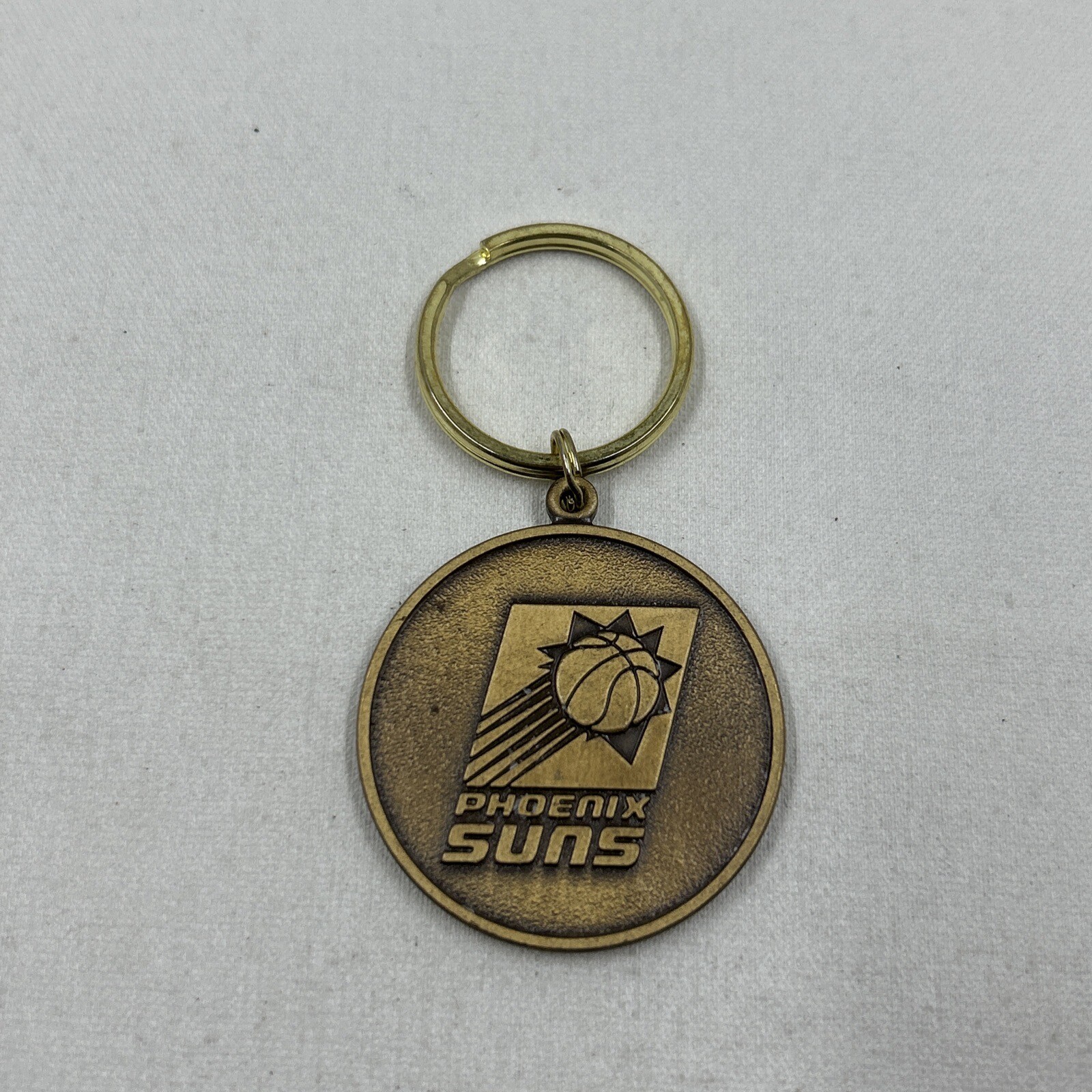 2 In 1 Vtg Dodge Ram/ Phoenix Suns Madallion Pendant/ Key Chain Piece Bronze Old