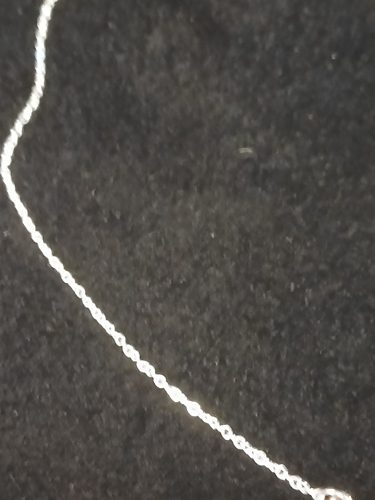 Vintage Delicate Sterling Silver Plated Baroque Charm Necklace