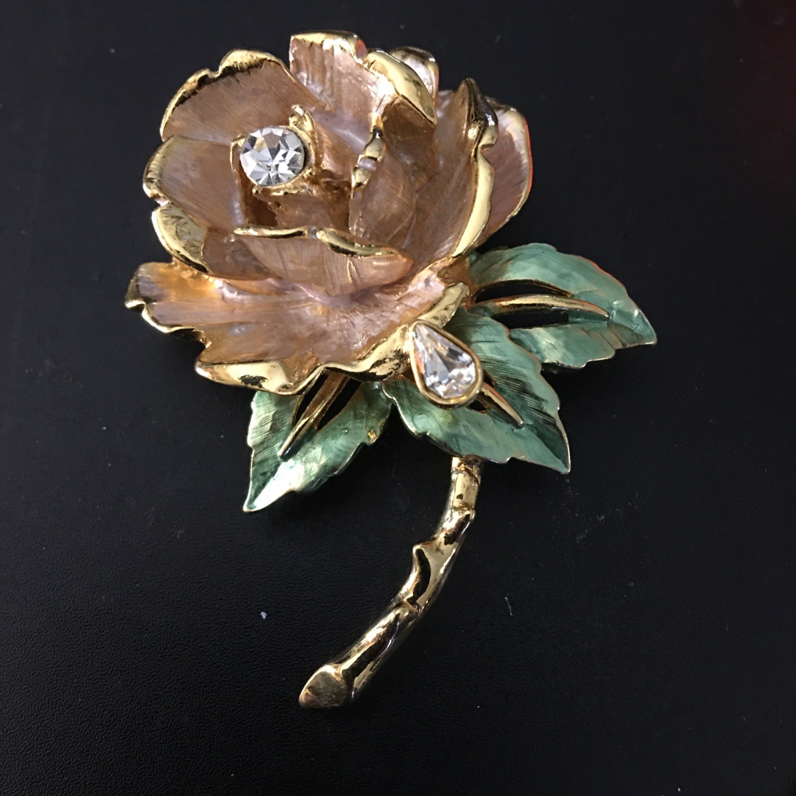 RJ Graziano “England’s Rose” Brooch 1997 Princess Diana Memorial Pin