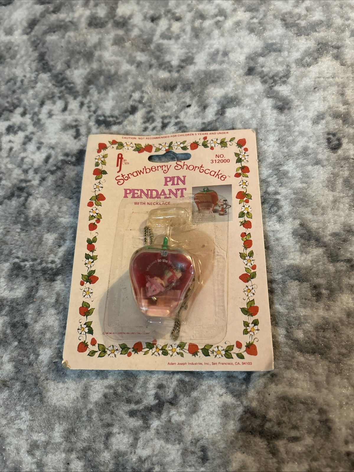Strawberry Shortcake Pin Pendent
