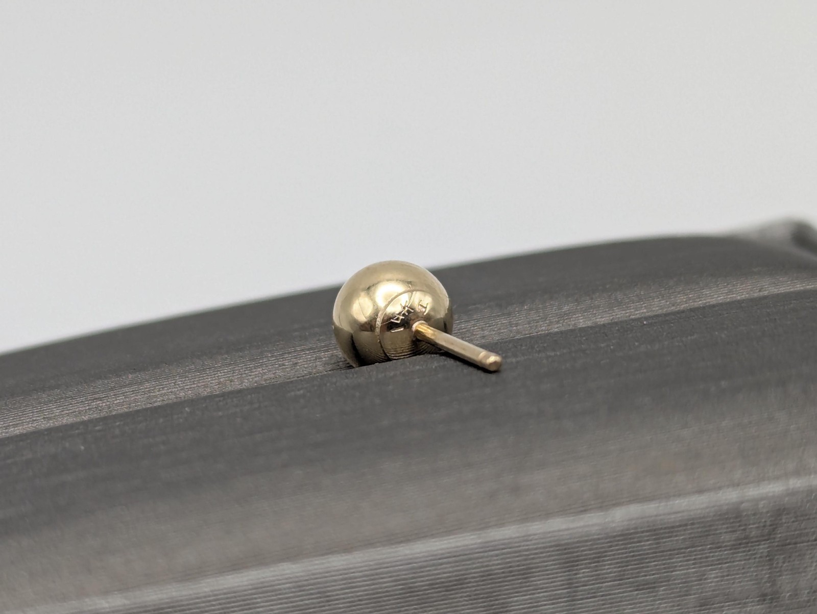14k Yellow Gold Stud Earrings. Gold studs 5.8 mm Womens Jewelry