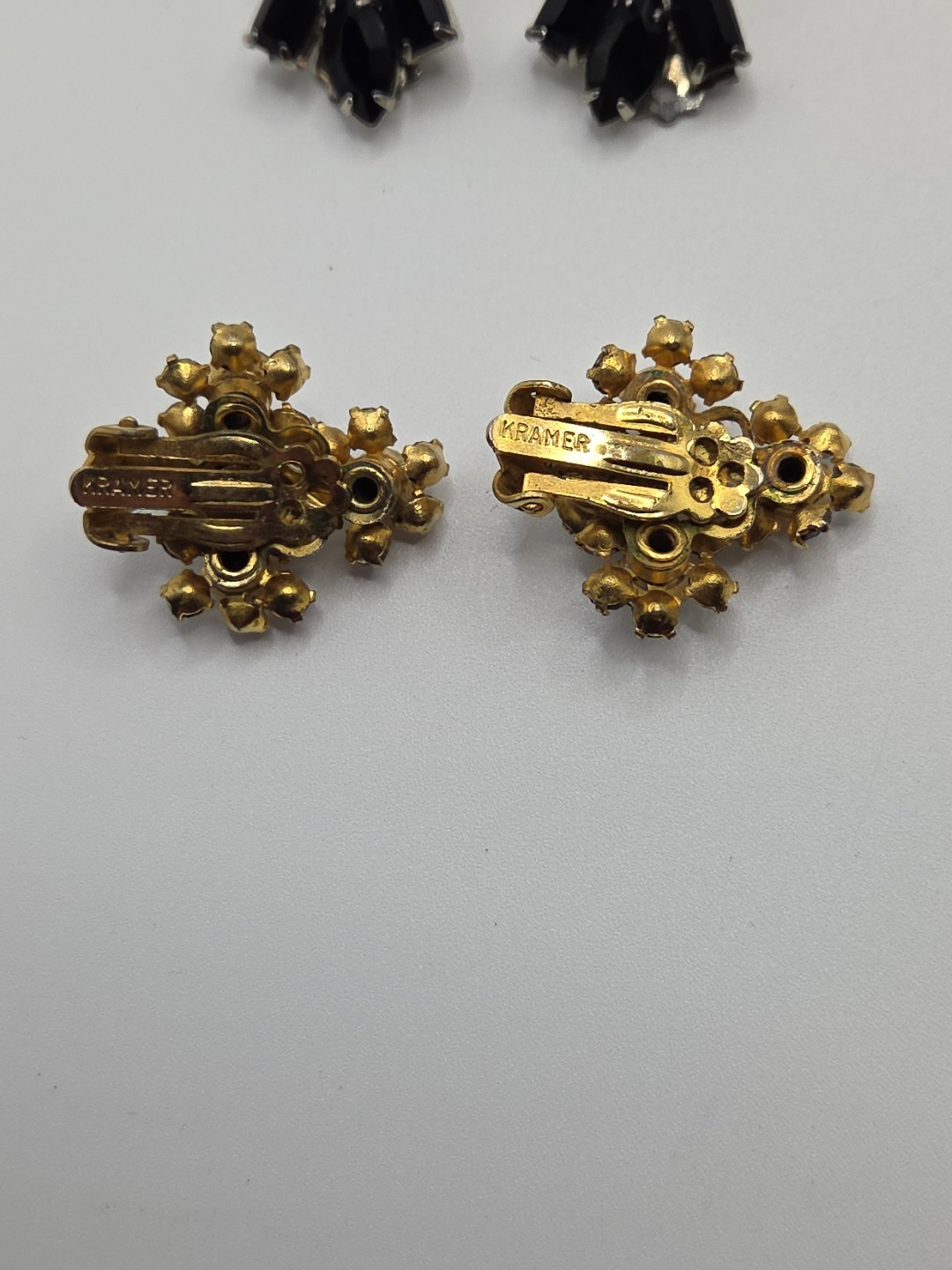 Vintage Lot Of 15 Pairs Of Clip On Earrings Kramer, Japan, Hong Kong, Germany