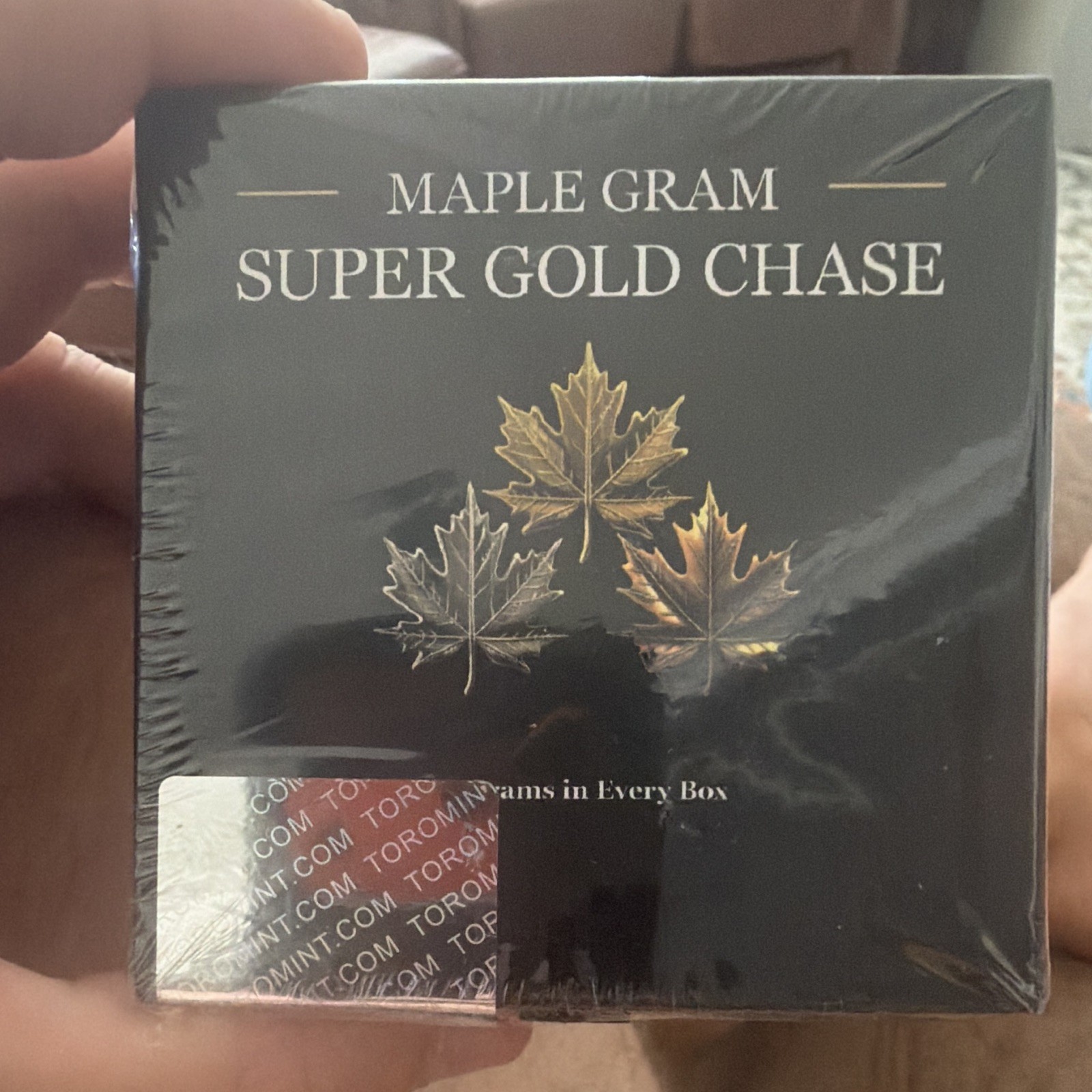 Maple Gram Gold chase Leaf 3 one gram .9999 copper