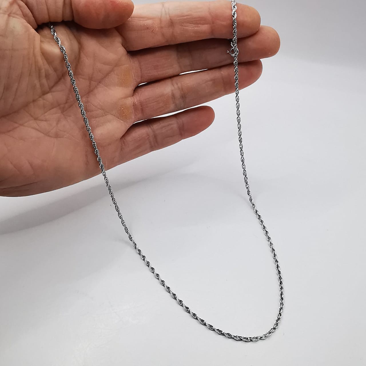 Vintage Beautiful Jewelry Chain Necklece,925 Sterling Silver,Signed , 5,60g