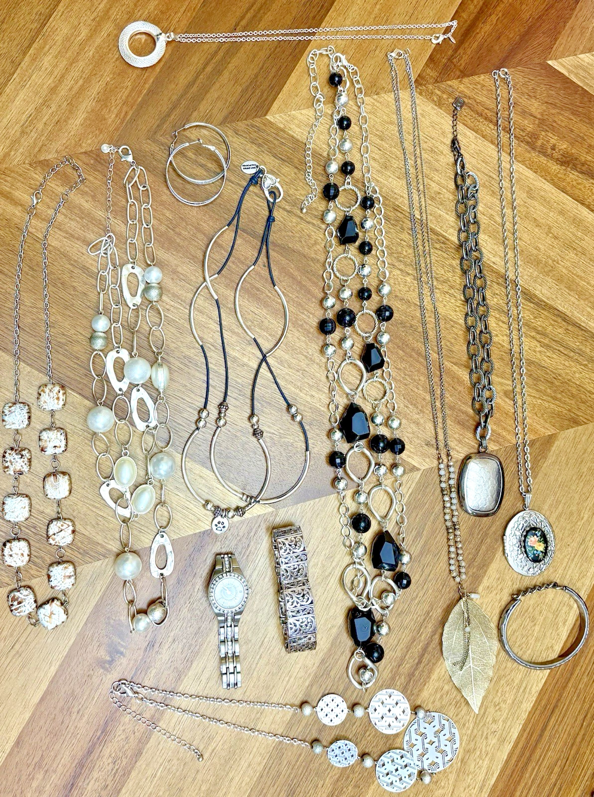 Vintage & Modern Lizzy James RMN Nine West Relic Watch Silver Tone Jewelry Lot