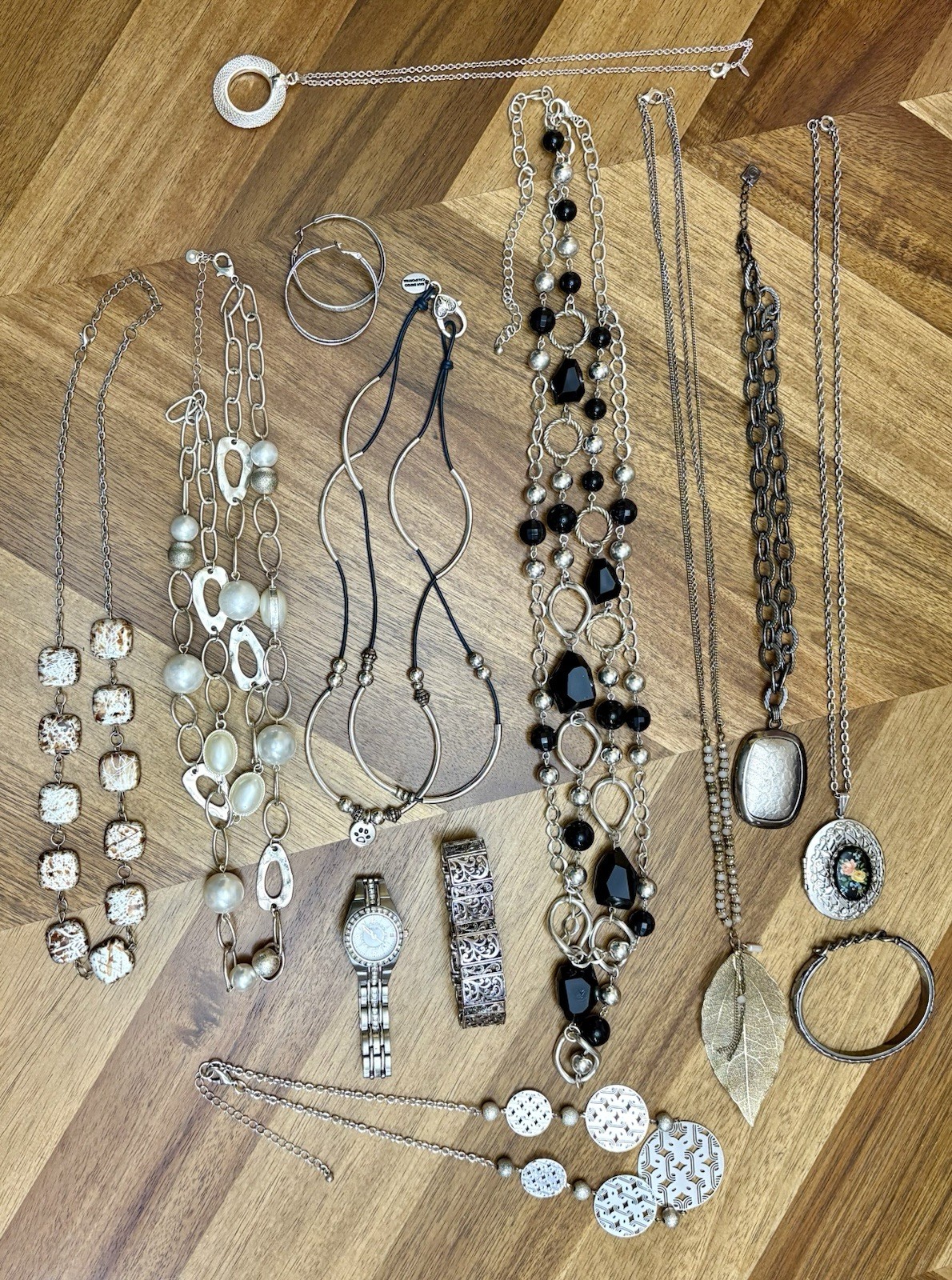 Vintage & Modern Lizzy James RMN Nine West Relic Watch Silver Tone Jewelry Lot