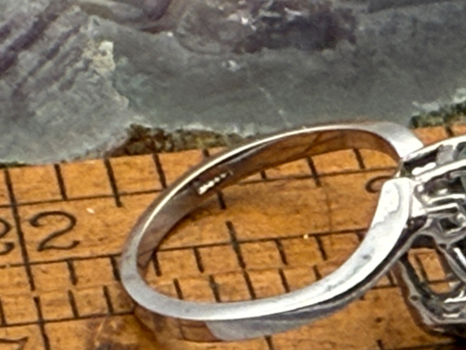 Unique 10K Solid White Gold Aquamarine w/Diamond Cocktail Ring sz 6.25–1815.25