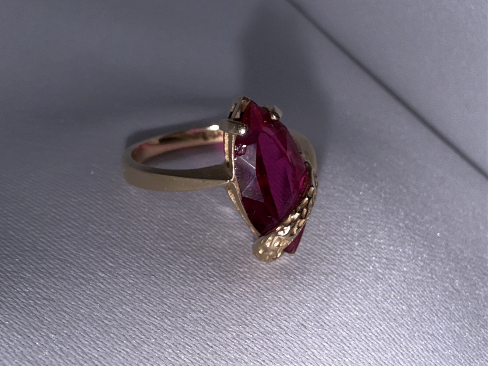 Antique Ruby 24K Ring