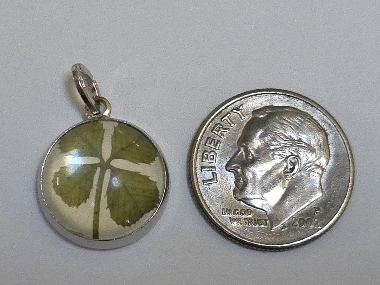 Sterling Silver ~ Four Leaf Clover Charm ~ BEAU QUALITY ~ RARE!! ~ VINTAGE