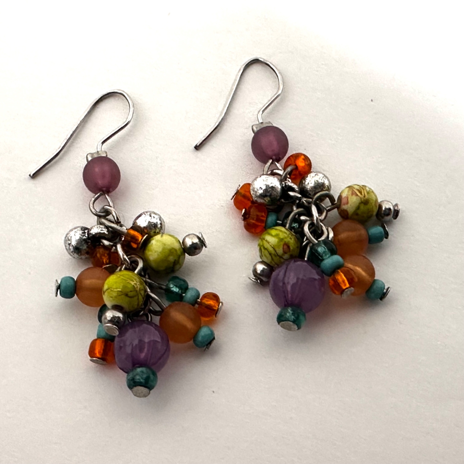 Tutti Frutti Cha Cha Dangle Earrings Colorful Festival Summer Beachy Boho FUN