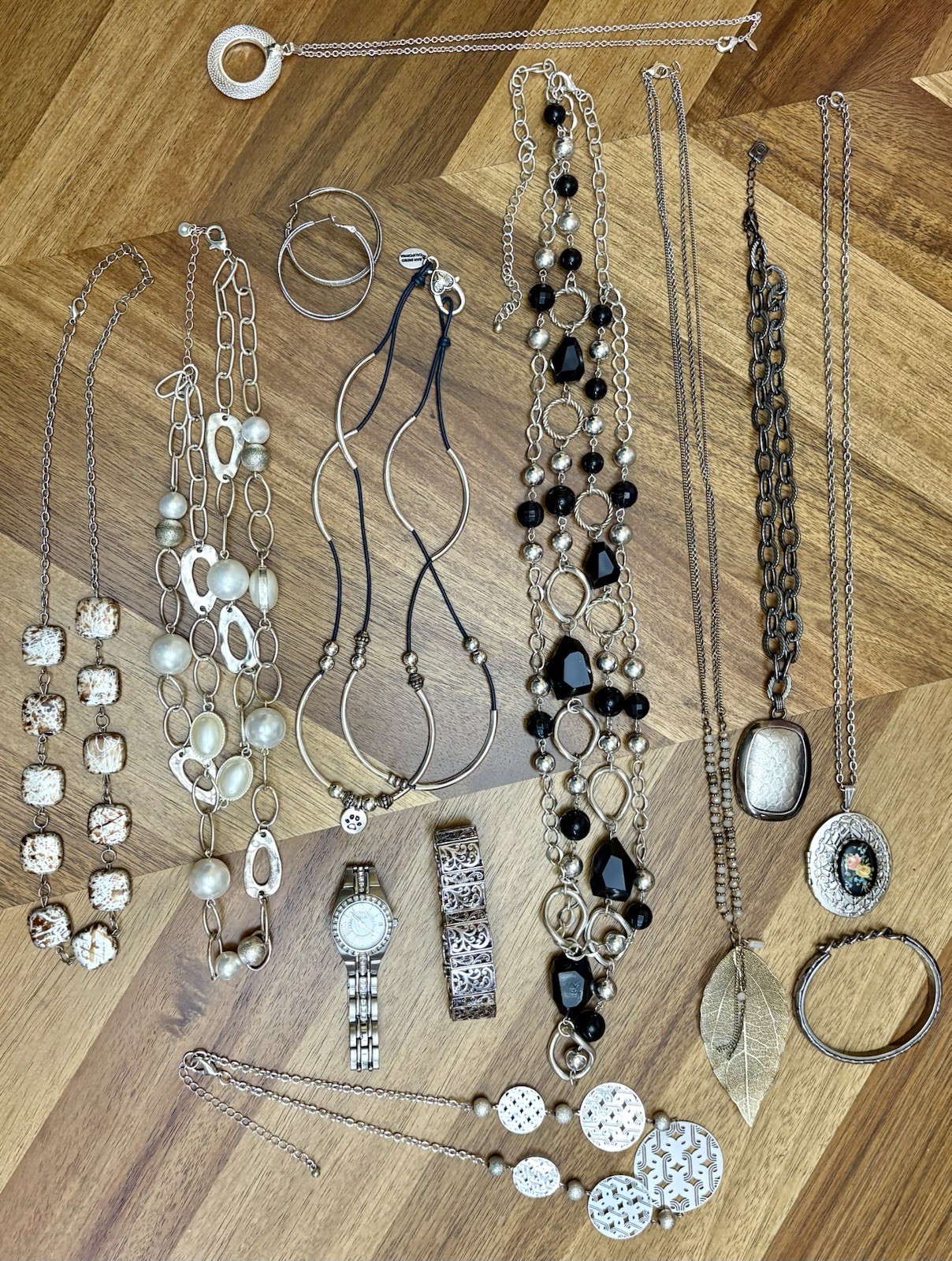Vintage & Modern Lizzy James RMN Nine West Relic Watch Silver Tone Jewelry Lot