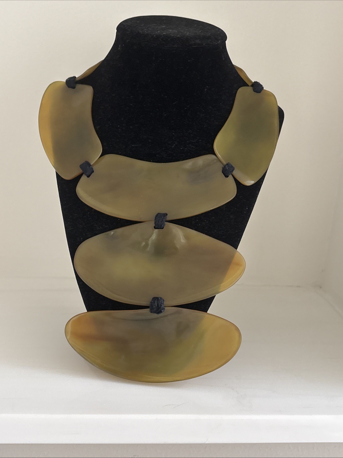 MONIES Gerda Lyngaard Horn Statement Choker Necklace