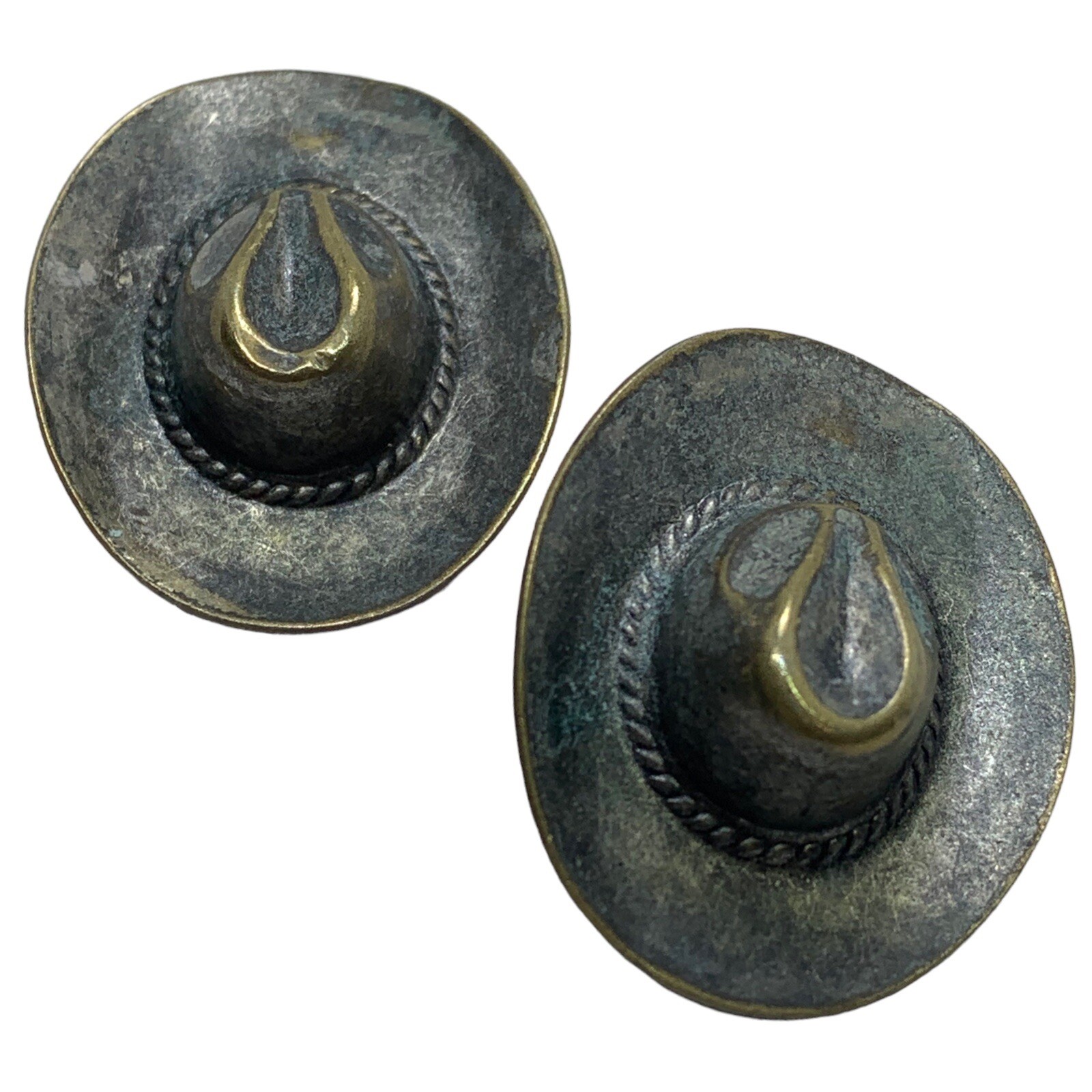 Vintage Cowboy Hat Earrings