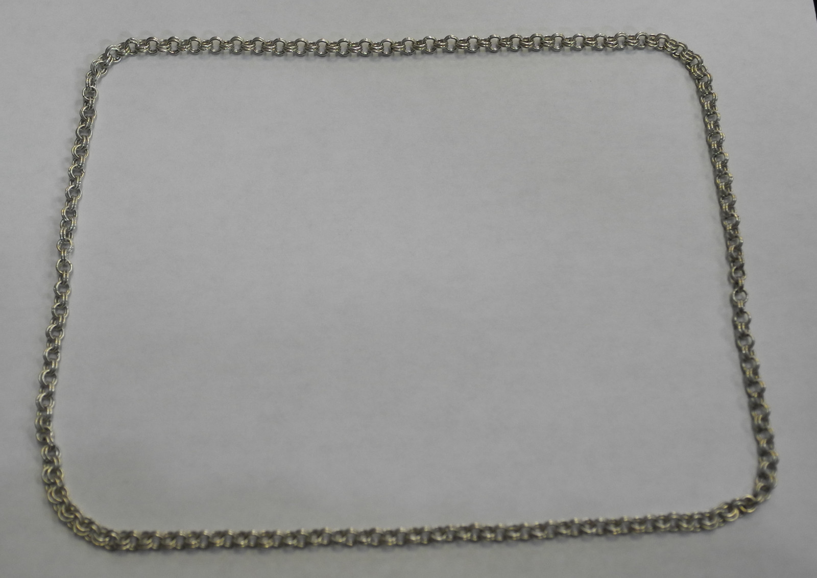 26″ Sterling Silver Round Link Necklace 925 ecoinsales