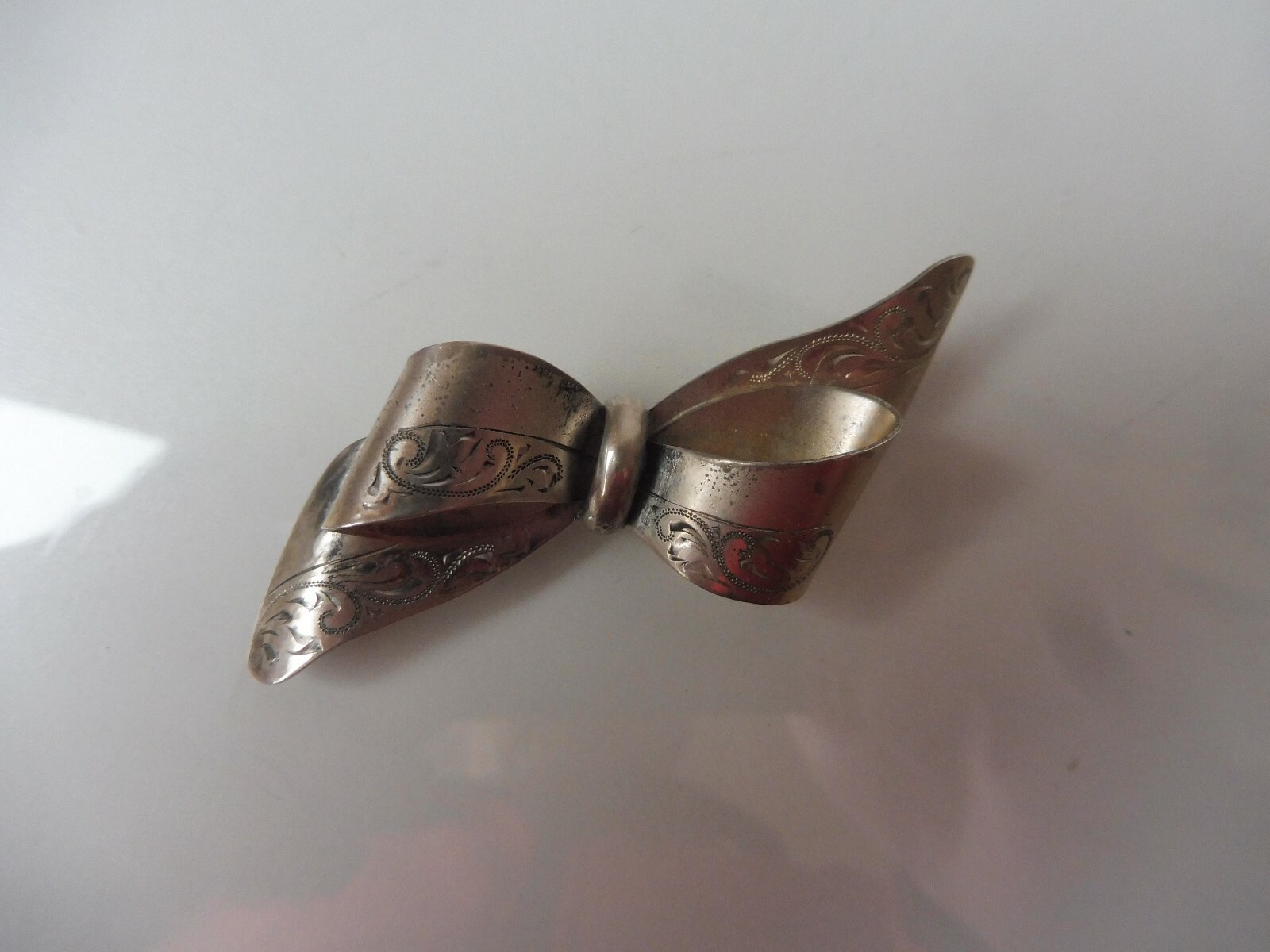 Beautiful, old brooch, strap, 835 silver, Theodor Klotz TEKA, handmade