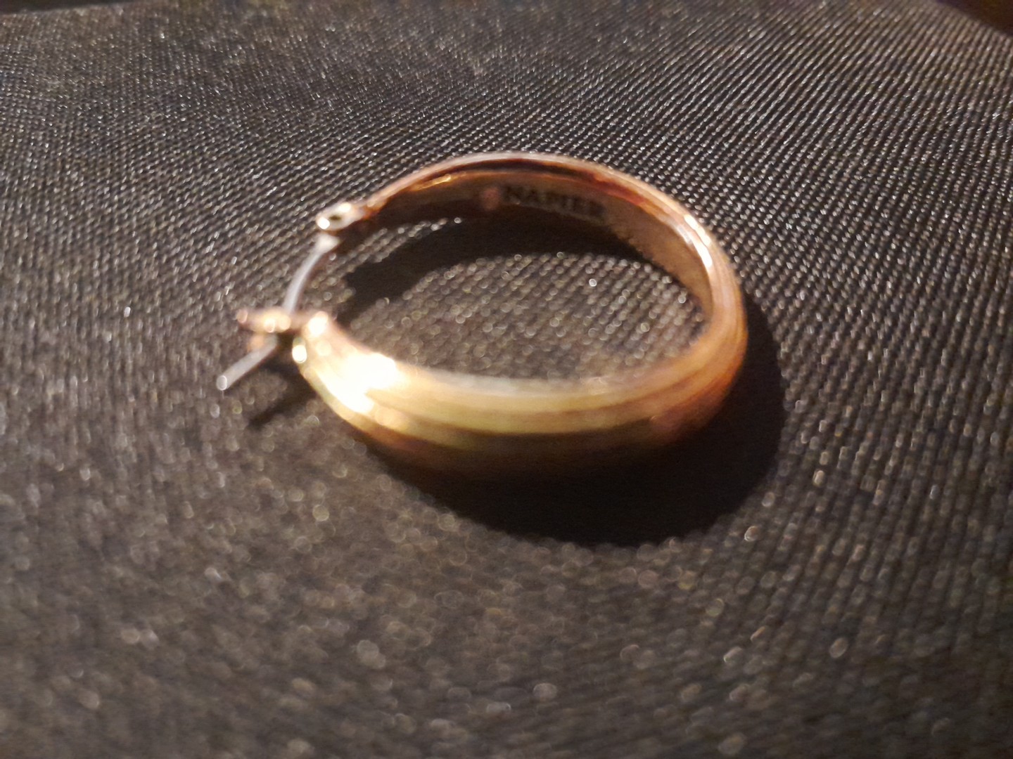 Napier Vintage Hoop Earrings Textured Gold Tone for Any Occasion